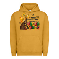 Pigment Peanut Butter never understimate the power of a black woman Urban Hoodie - MaliasSmallBusiness