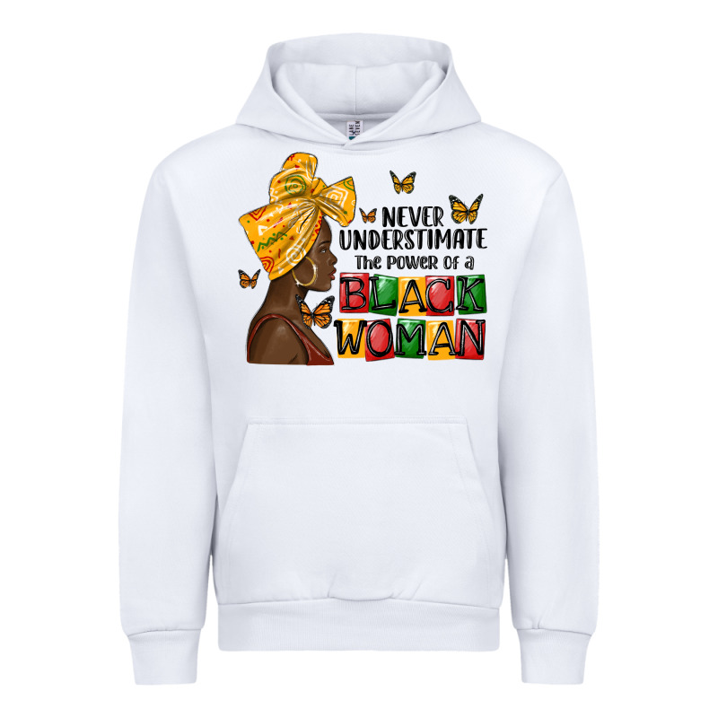 Never Understimate The Power Of A Black Woman Urban Hoodie by MaliasSmallBusiness | Teevron
