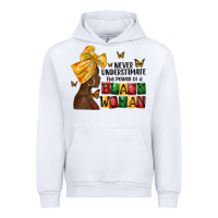 White never understimate the power of a black woman Urban Hoodie - MaliasSmallBusiness