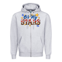 Heather Grey oh my stars Zipper Hoodie - texasbilliewilder