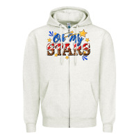 Oatmeal Heather oh my stars Zipper Hoodie - texasbilliewilder