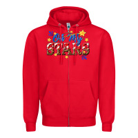 Red oh my stars Zipper Hoodie - texasbilliewilder