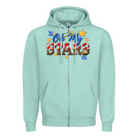 Seafoam oh my stars Zipper Hoodie - texasbilliewilder
