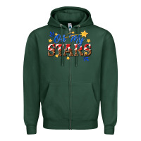 Sports Green oh my stars Zipper Hoodie - texasbilliewilder