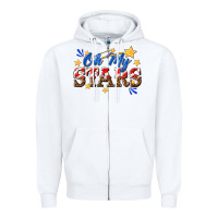 White oh my stars Zipper Hoodie - texasbilliewilder