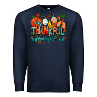 Navy one thankful respiratory therapist Premium Sweatshirt - AdoDesignShop