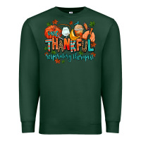 Sports Green one thankful respiratory therapist Premium Sweatshirt - AdoDesignShop