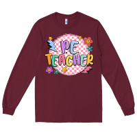 Burgundy pe teacher Long Sleeve Tee - MaliasSmallBusiness