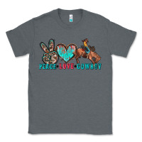 Charcoal Heather peace love cowboy Classic Tee - Zillion Design Studio