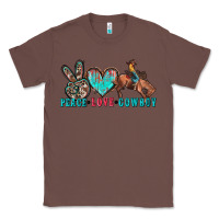 Chestnut peace love cowboy Classic Tee - Zillion Design Studio