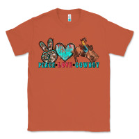 Copper peace love cowboy Classic Tee - Zillion Design Studio