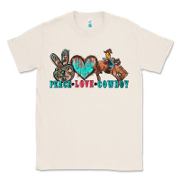 Natural peace love cowboy Classic Tee - Zillion Design Studio