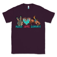 Plum peace love cowboy Classic Tee - Zillion Design Studio