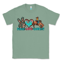 Sage peace love cowboy Classic Tee - Zillion Design Studio