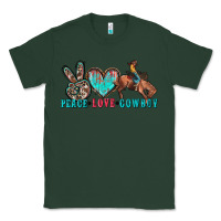 Sports Green peace love cowboy Classic Tee - Zillion Design Studio