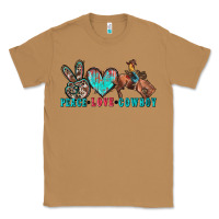 Toasted Coconut peace love cowboy Classic Tee - Zillion Design Studio