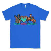 True Royal peace love cowboy Classic Tee - Zillion Design Studio