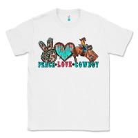 White peace love cowboy Classic Tee - Zillion Design Studio