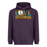 Plum love volleyball Heavyweight Hoodie - HRA Design Shop