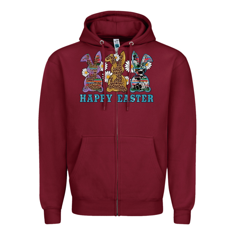 Easter Western Bunnys Happy Easter Zipper Hoodie by RanaPortraitStore | Teevron