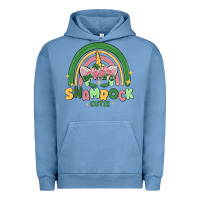 Pigment Pebble Blue shamrock cutie Urban Hoodie - MaliasSmallBusiness
