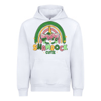 White shamrock cutie Urban Hoodie - MaliasSmallBusiness