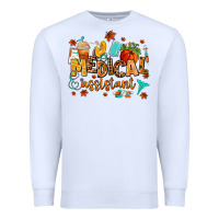 White medical assistant Premium Sweatshirt - AdoDesignShop