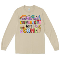 Mushroom watch out kindergarten here i come Long Sleeve Tee - MaliasSmallBusiness