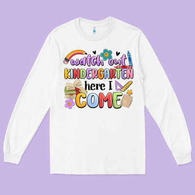 Long Sleeve Tee watch out kindergarten here i come