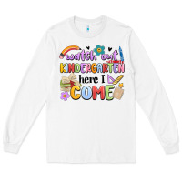 White watch out kindergarten here i come Long Sleeve Tee - MaliasSmallBusiness