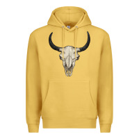 Antique Gold bull skull Premium Hoodie - BarkalooDesign