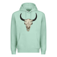 Seafoam bull skull Premium Hoodie - BarkalooDesign