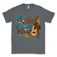 Charcoal Heather just a girl who loves country music Classic Tee - Zillion Design Studio