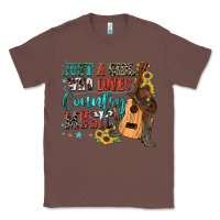 Chestnut just a girl who loves country music Classic Tee - Zillion Design Studio