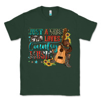 Sports Green just a girl who loves country music Classic Tee - Zillion Design Studio