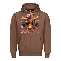Chestnut moorica with cow billie wilder Zipper Hoodie - texasbilliewilder