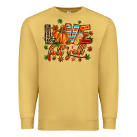 Antique Gold love fall  yall Premium Sweatshirt - AdoDesignShop