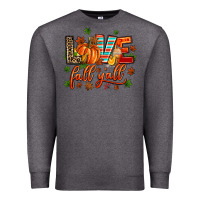 Charcoal Heather love fall  yall Premium Sweatshirt - AdoDesignShop