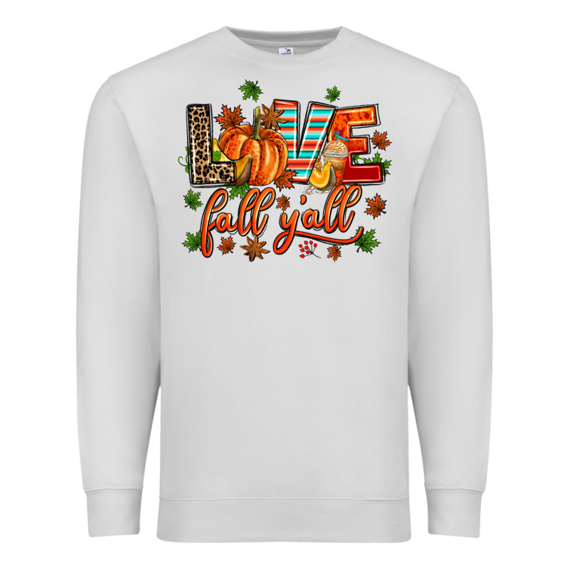 Love Fall  Yall Premium Sweatshirt by AdoDesignShop | Teevron