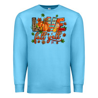 Ocean Blue love fall  yall Premium Sweatshirt - AdoDesignShop