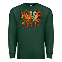 Sports Green love fall  yall Premium Sweatshirt - AdoDesignShop