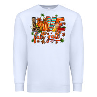 White love fall  yall Premium Sweatshirt - AdoDesignShop