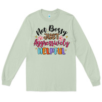 Matcha not bossy just aggressively helpful Long Sleeve Tee - MaliasSmallBusiness
