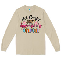 Mushroom not bossy just aggressively helpful Long Sleeve Tee - MaliasSmallBusiness