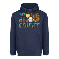 Navy my heart is on that court Heavyweight Hoodie - HRA Design Shop
