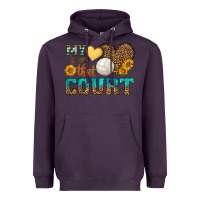 Plum my heart is on that court Heavyweight Hoodie - HRA Design Shop