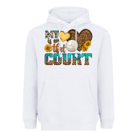 White my heart is on that court Heavyweight Hoodie - HRA Design Shop