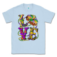 Dusty Blue Mardi Gras Love With King Cake Classic Tee - RanaPortraitStore