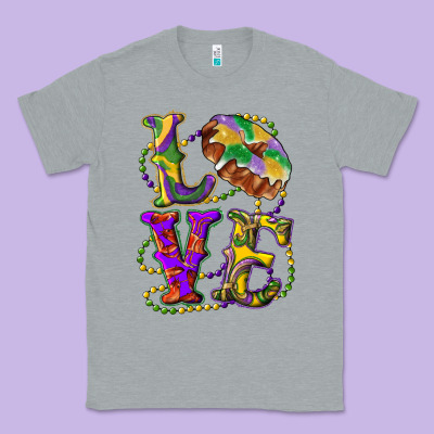 Mardi Gras Love With King Cake Classic Tee Designed By Ranaportraitstore