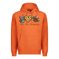 Carrot peace love thanksgiving Premium Hoodie - BarkalooDesign